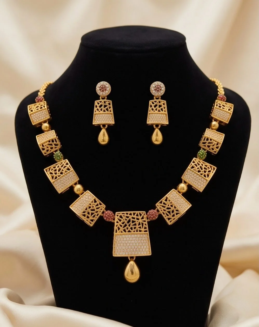 Gold Plated Necklace Set