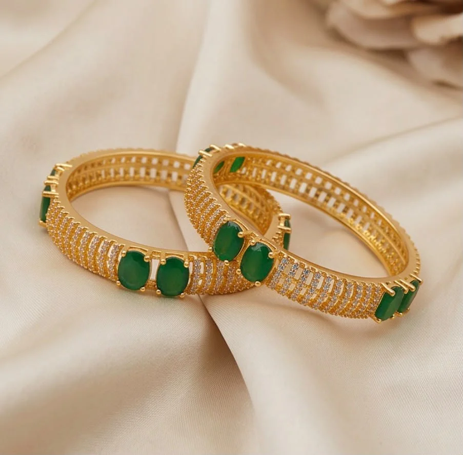 Traditional Gold Plated Kadas Bangle alternate view