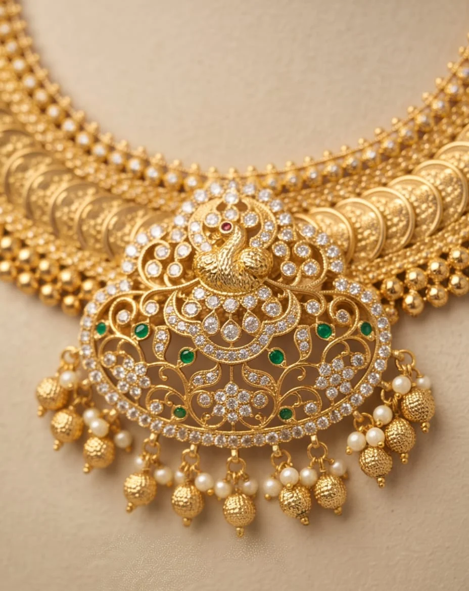 Kasu Necklace Set Gold Plated