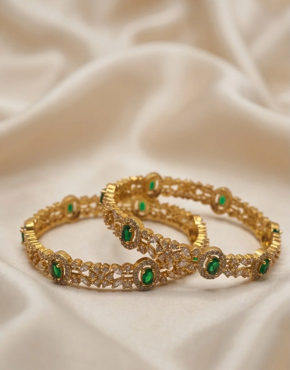 Gold Plated Floral Design